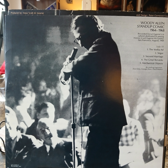 Woody Allen – Standup Comic: 1964-1968 - 1978 United Artists Vinyl LP VG+ All - Picture 7 of 12